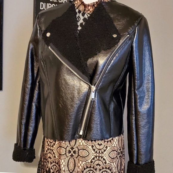 NWT Michael Kors Moto Jacket Size M - Picture 5 of 16